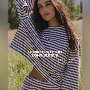 Daily Drills striped cotton long sleeve